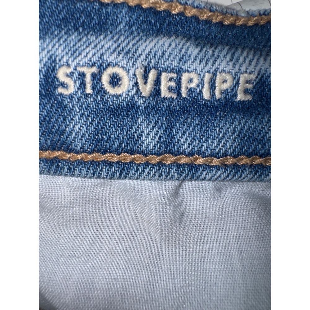 American Eagle Stovepipe Jeans Womens Light Wash Strigid Straight Leg Size 6L - Picture 6 of 7